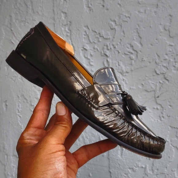 Cole Haan Ladies Unique Copper Color Tasseled Loafer